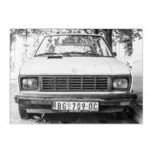 Yugo, altes jugoslawisches Autogepäck