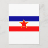 YUGOSLAVIA FLAG POSTKARTE (Vorderseite)