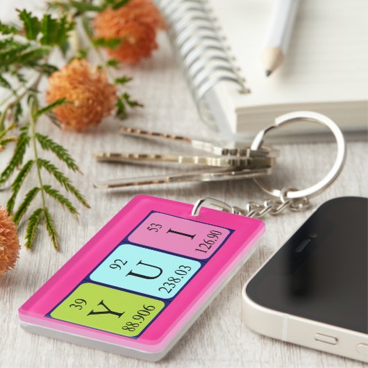 Yui Periodenschlüsselring Schlüsselanhänger (Vorderseite rechts)