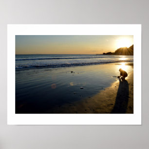 Yuigahama Beach: Kamakura, Japan Poster