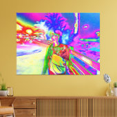 Yuji in Santa Monica Leinwanddruck (Insitu (Wohnzimmer))