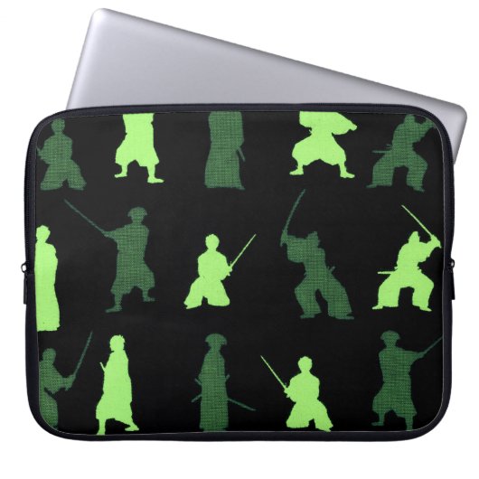 Yuji Samurai Pattern Laptopschutzhülle (Vorderseite)