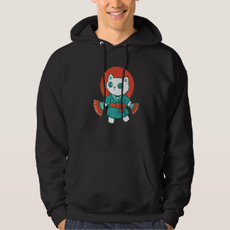 Yukata Japanese Cat Hoodie