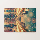 Yukata Night Walk – Japanese Festival Puzzle (Horizontal)