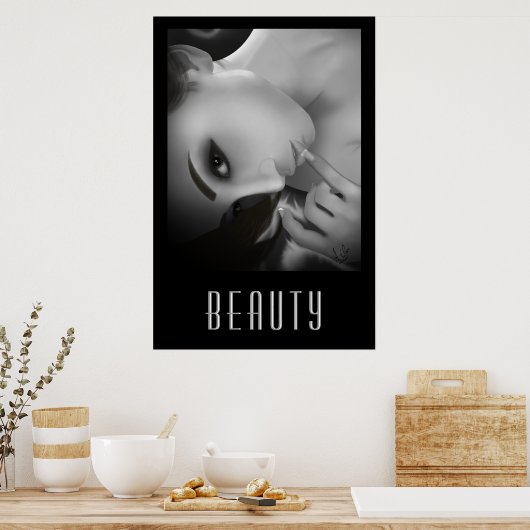 Yuki bw poster (Küche)