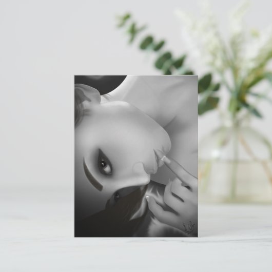 Yuki bw postkarte (Stehend Vorderseite)