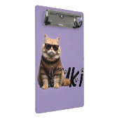 Yuki die Katze: Mini-Zwischenablage Mini Klemmbrett (Schrägansicht)