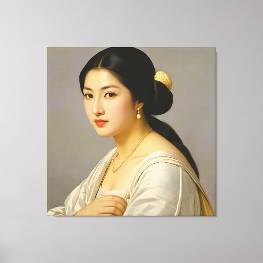 "Yuki Mori" Kunsthandwerk Leinwanddruck (Vorderseite)