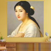 "Yuki Mori" Kunsthandwerk Leinwanddruck (Insitu (Wohnzimmer))