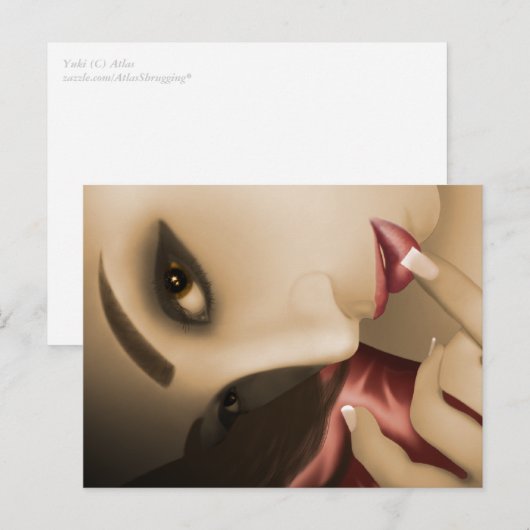 Yuki Postkarte (Vorne/Hinten)