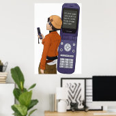 Yuki und das Terminkalender Poster (Heimbüro)