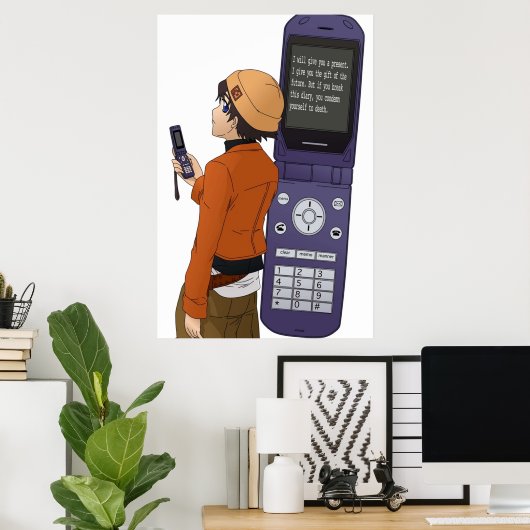 Yuki und das Terminkalender Poster (Heimbüro)