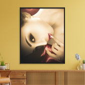 Yuki Wrapped Leinwanddruck (Insitu (Wohnzimmer))