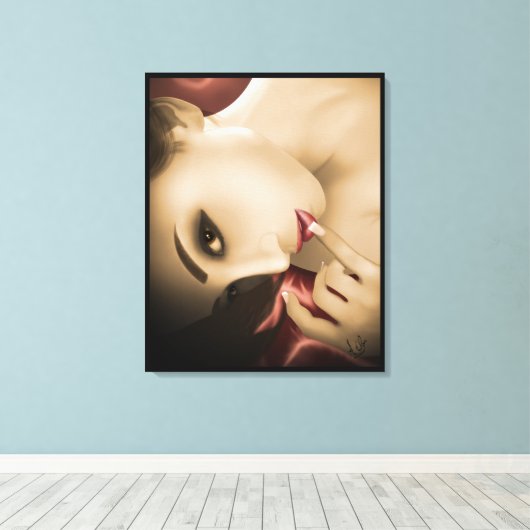 Yuki Wrapped Leinwanddruck (Insitu (Holzboden))