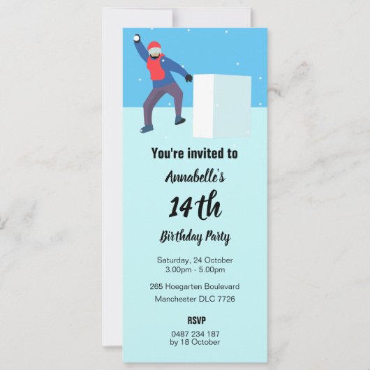 Yukigassen Einladung (Vorderseite)