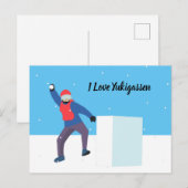Yukigassen Postkarte (Vorne/Hinten)