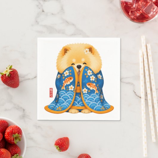YUKIKOs GARTEN  •  Serviette (Beispiel)
