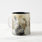 Yukiro (雪 狼) - "Snow Wolf," Zweifarbige Tasse (Vorderseite Links)