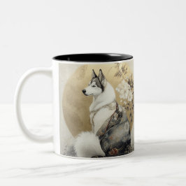 Yukiro (雪 狼) - "Snow Wolf," Zweifarbige Tasse