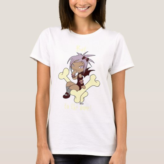 Yuki's Shirt "fledert bis ans Knochen" (Vorderseite)