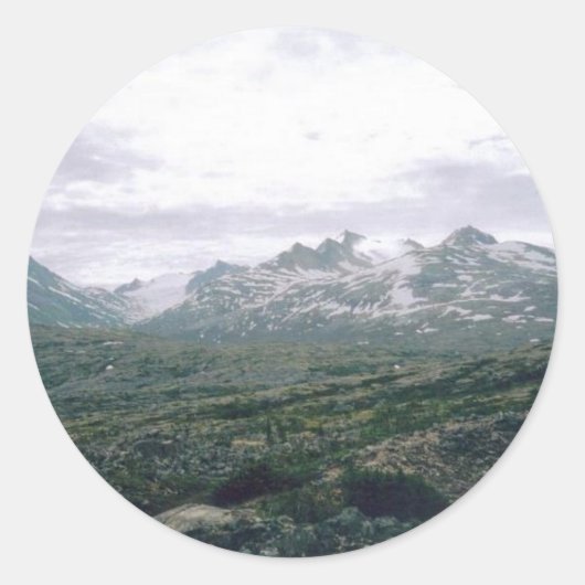 Yukon-Alaska Runder Aufkleber (Vorderseite)