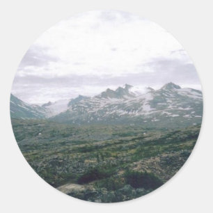 Yukon-Alaska Runder Aufkleber