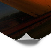 Yukon' Best Flour Neon Night Artistic View  Poster (Ecke)