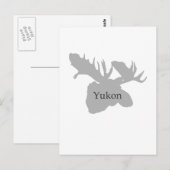 Yukon Canada Logo (Elche) Postkarte (Vorne/Hinten)