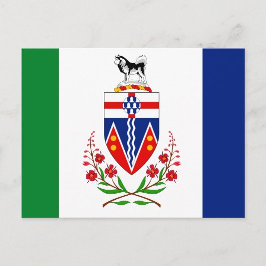YUKON FLAG POSTKARTE (Vorderseite)