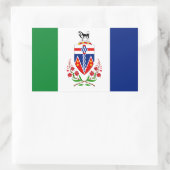 YUKON Flag Rechteckiger Aufkleber (Tasche)