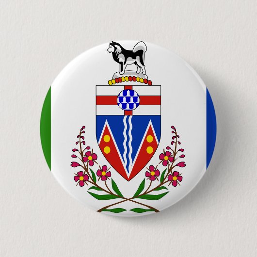 Yukon-Flagge Button (Vorderseite)