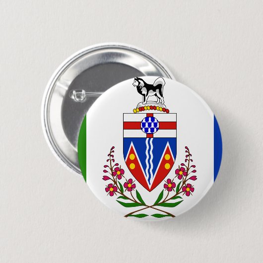 Yukon-Flagge Button (Vorne & Hinten)