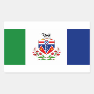YUKON-Flagge Rechteckiger Aufkleber