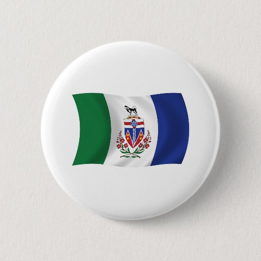 Yukon-Flaggenknopf Button (Vorderseite)