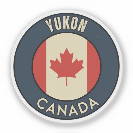 Yukon Kanada Aufkleber (Vorderseite)