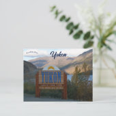Yukon Kanada Größer Als Das Leben Postkarte (Stehend Vorderseite)