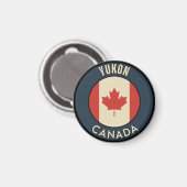 Yukon Kanada Magnet (Vorderseite/Rückseite)