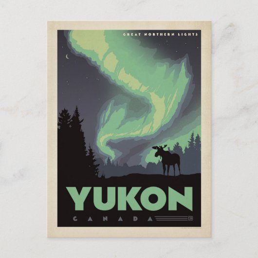 Yukon, Kanada Postkarte (Vorderseite)