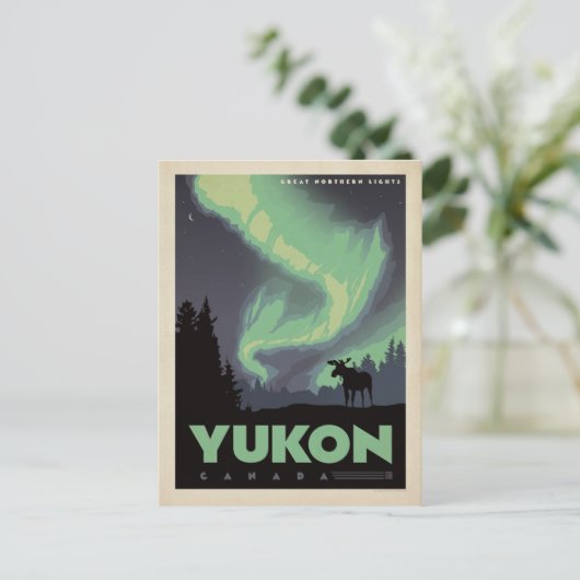 Yukon, Kanada Postkarte (Stehend Vorderseite)