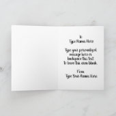Yukon Landscape Art Cards Personalisiert Karte (Innenseite)