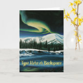 Yukon Landscape Art Cards Personalisiert Karte (Gelbe Blume)