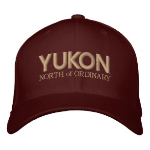 Yukon, nördlich der gewöhnlichen bestickte kappe