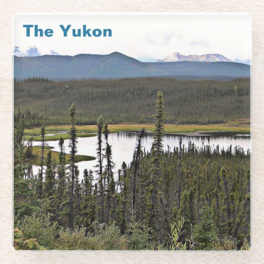 Yukon Pond Glasuntersetzer (Vorderseite)