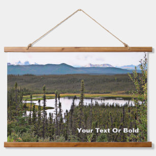 Yukon Pond Wandteppich Mit Holzrahmen