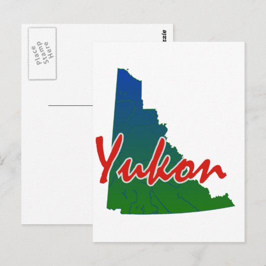 Yukon Postkarte (Vorne/Hinten)
