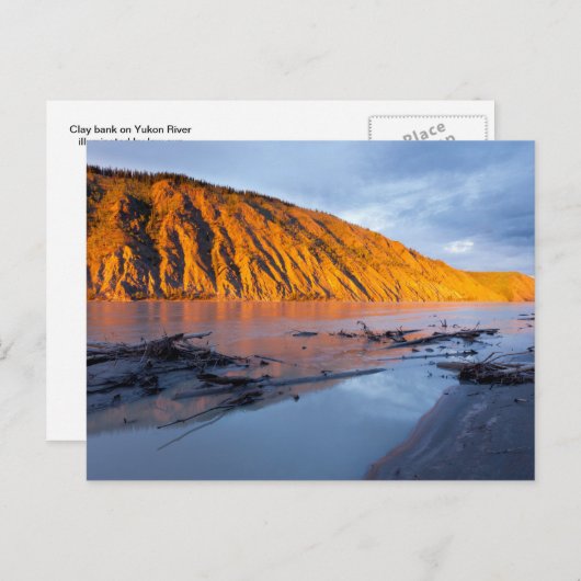 Yukon River Ton Bank Postkarte (Vorne/Hinten)