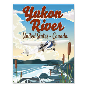 Yukon River USA Kanada Reiseplakat Fotodruck