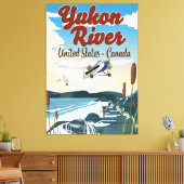 Yukon River USA Kanada Reiseplakat Leinwanddruck (Insitu (Wohnzimmer))