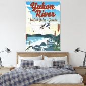 Yukon River USA Kanada Reiseplakat Leinwanddruck (Insitu (Schlafzimmer))