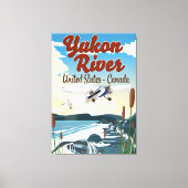 Yukon River USA Kanada Reiseplakat Leinwanddruck (Vorderseite)